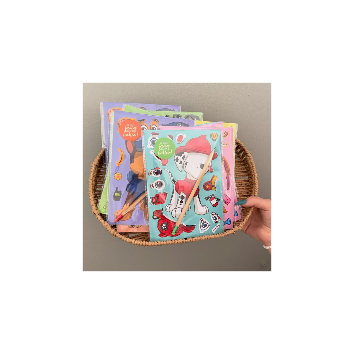paw patrol puzzel sticker traktatie