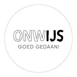 Sticker - onwIJS goed gedaan ! 4 stuks