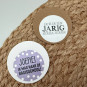 kraft label rond 5 stuks