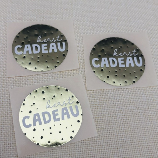 kerst sticker kerstcadeau