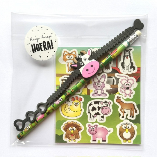 boerderij traktatie armbandje stickers