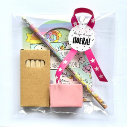 unicorn kleurboekje stickers lint