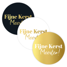 stickermix Fijne kerst meester