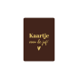 Minikaart kaartje voor de juf