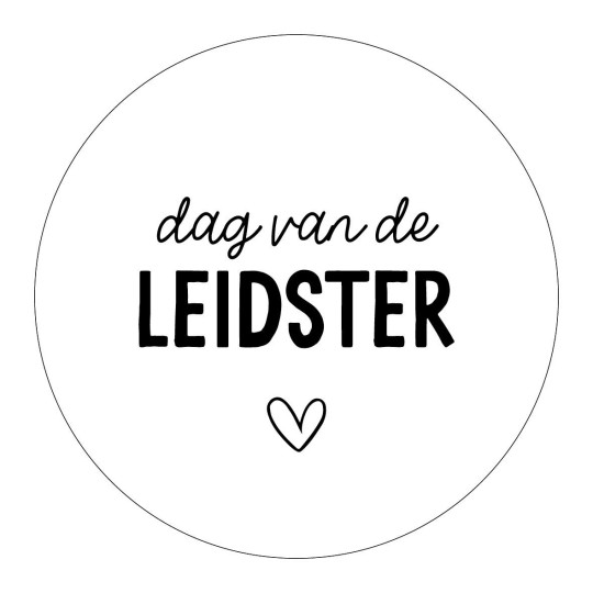sticker dag van de leidster