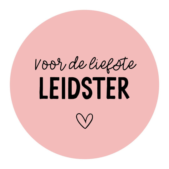 sticker voor de liefste leidster
