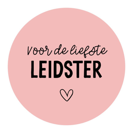 sticker voor de liefste leidster