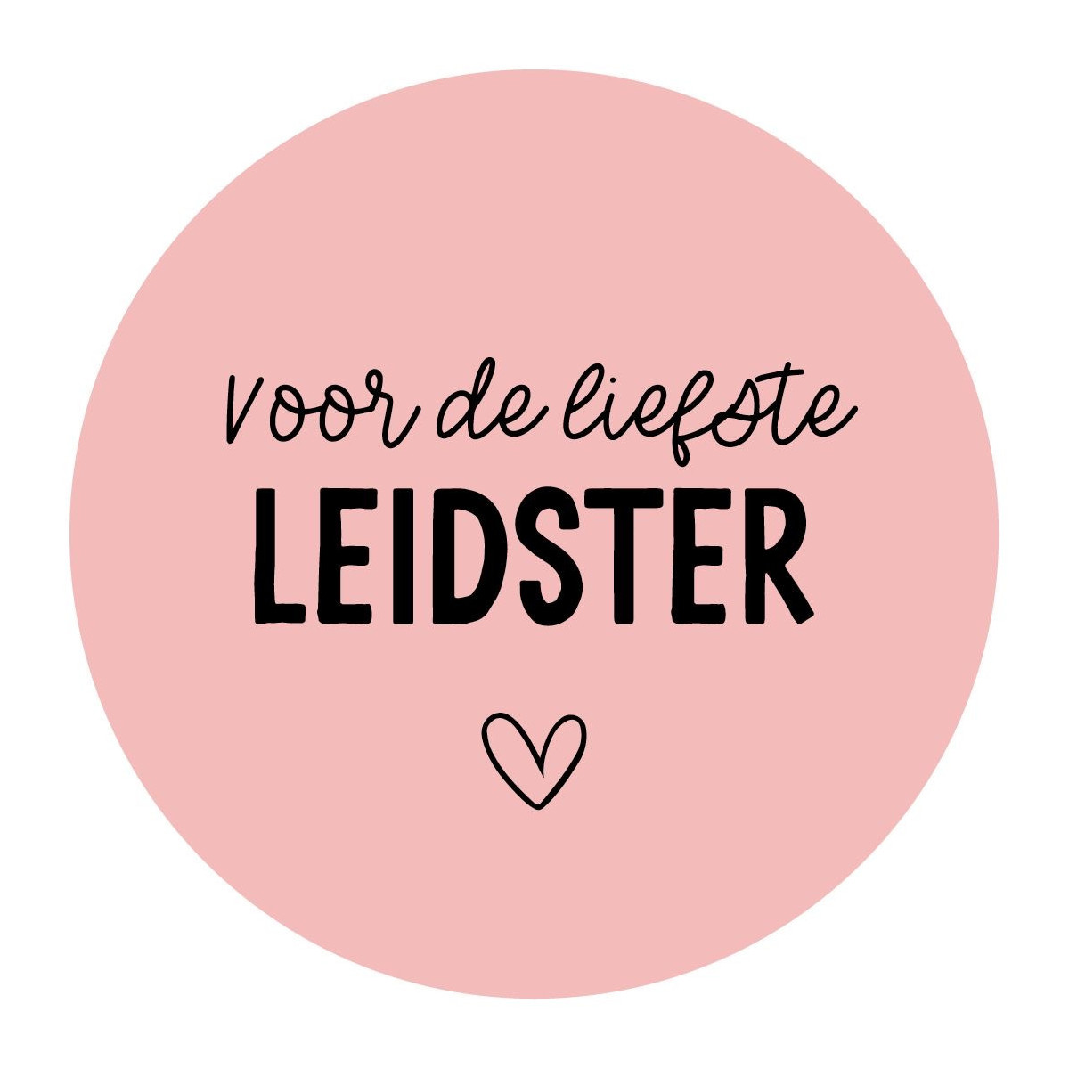 sticker voor de liefste leidster