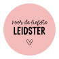 sticker voor de liefste leidster