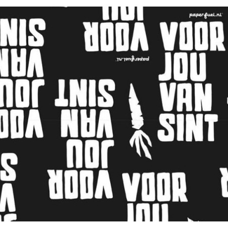 Kadopapier Voor jou van Sint (30 cm x 1 meter)