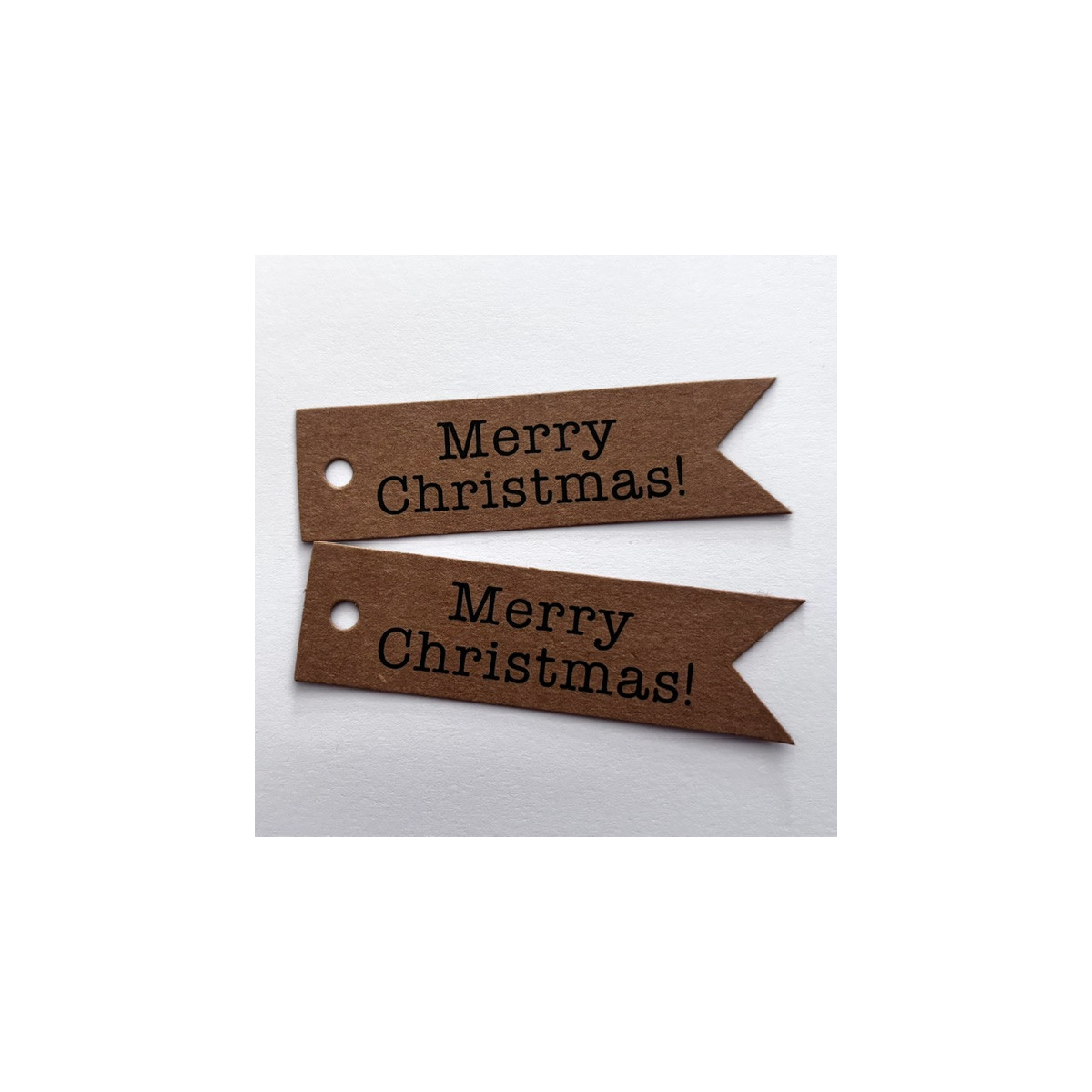 kraft kerstlabel