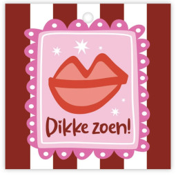 Kadokaartje dikke zoen