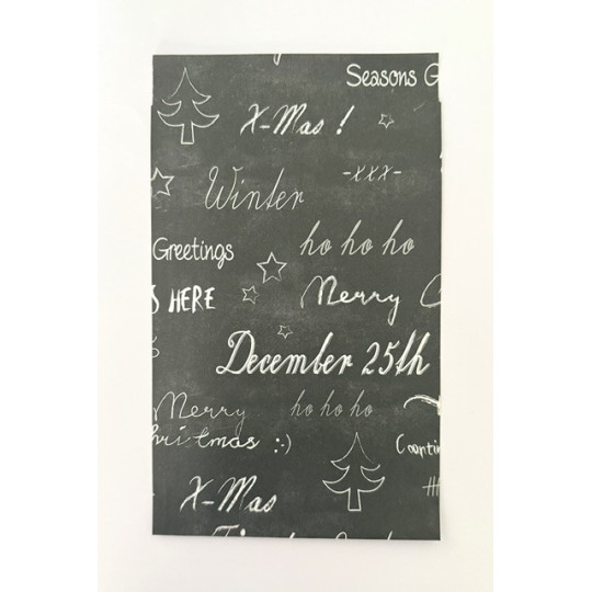 handlettering kadozakje kerst