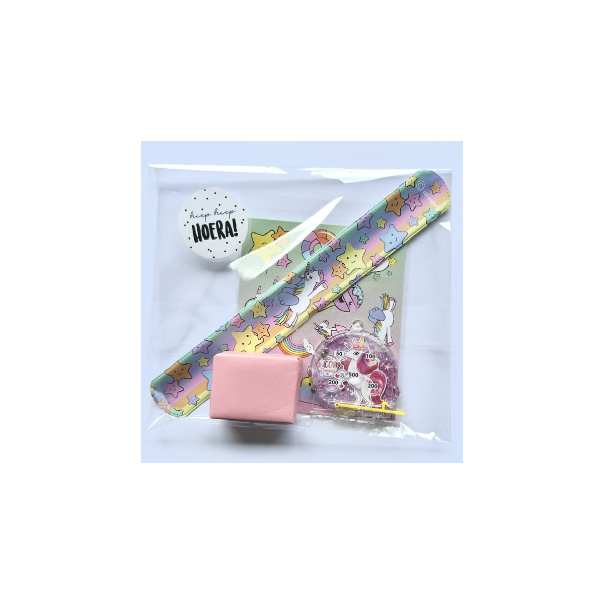 unicorn traktatie klaparmband