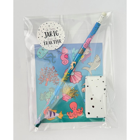 traktatie zeedieren stickers