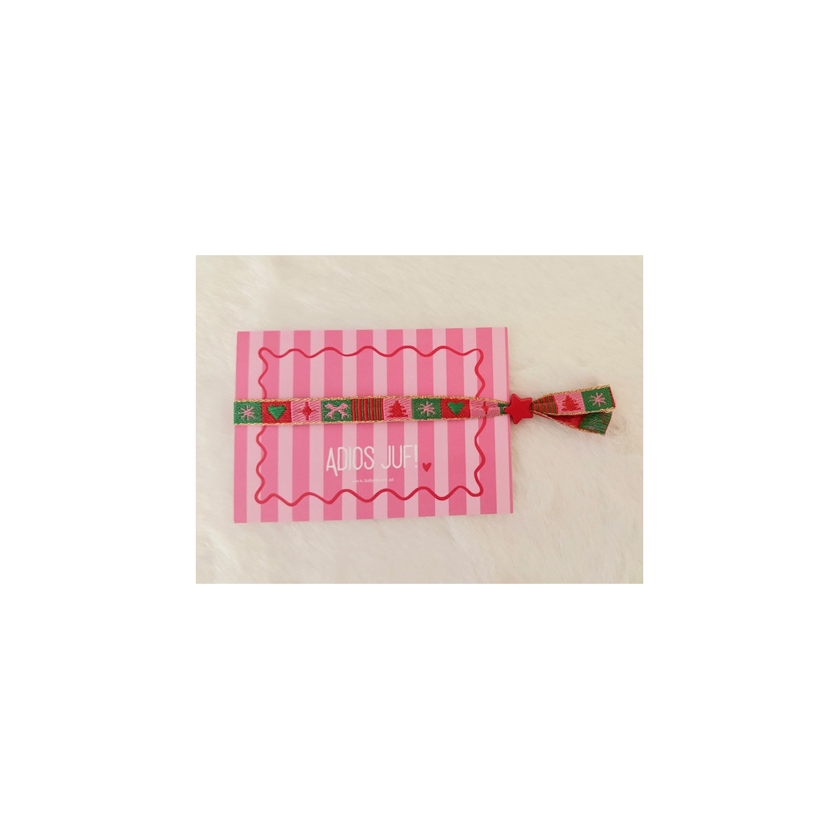 kadosetje adios juf kerst armbandje