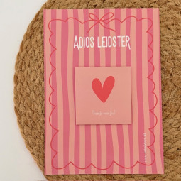 Kadosetje Adios leidster + theetje voor jou (A5)