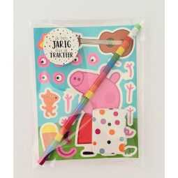 puzzel stickers peppa pig traktatie