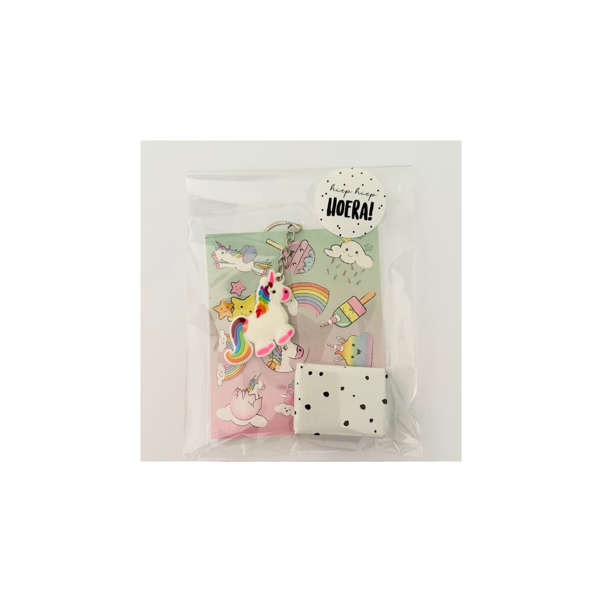 traktatie unicorn sleutelhanger