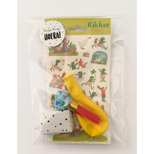 traktatie stickers kikker