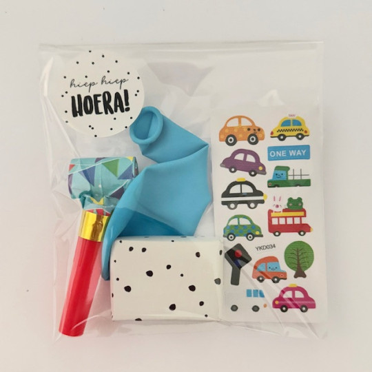Voertuigen traktatie stickers roltong