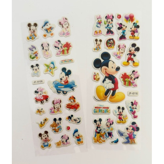 Mickey en Minnie Mouse stickers