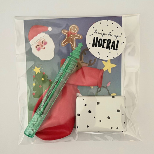 kerst bellenblaas traktatie