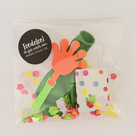 traktatie klapperhand ballon
