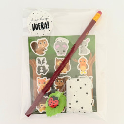 herfst bosdieren stickers traktatie