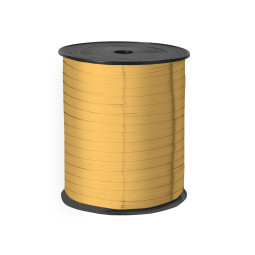 Krullint glanzend goud 5 mm (5 meter)
