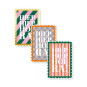 Sticker rechthoek met schulprandje Hiep Hiep Hoera 40x60mm 10 stuks