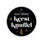Sticker - Een dikke kerstknuffel 35 mm 10 stuks