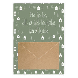 Kerst Geldkaart - Ho ho ho dit is het leukste kerstkado 105x148 mm