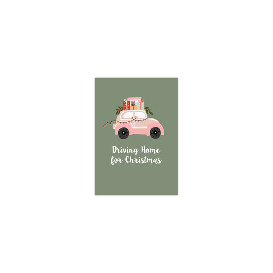 Kerstkaart - Driving home for Christmas 105x148mm