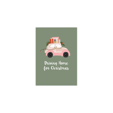 Kerstkaart - Driving home for Christmas 105x148mm