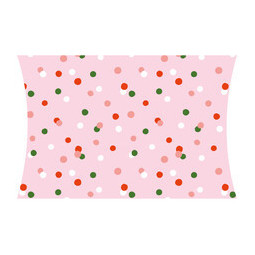 Gondeldoosje roze met stipjes 120x100x25 mm