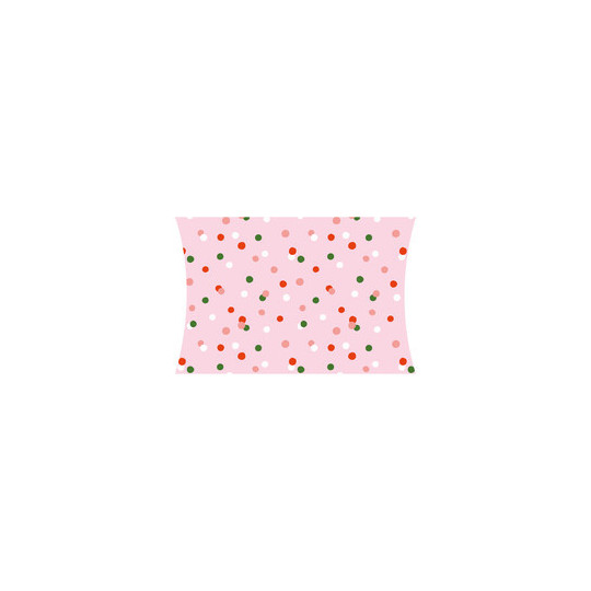 Gondeldoosje roze met stipjes 120x100x25 mm