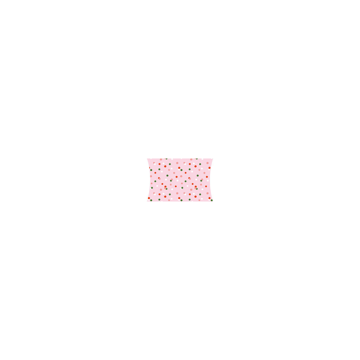 Gondeldoosje roze met stipjes 120x100x25 mm