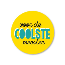 sticker coolste meester