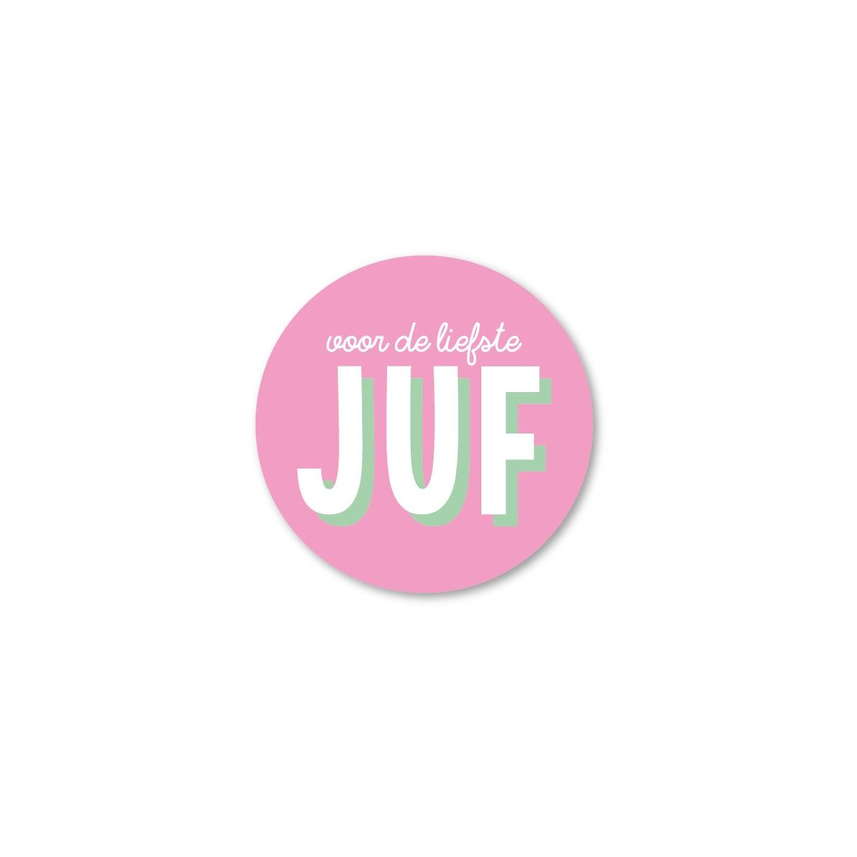sticker liefste juf
