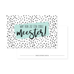 kadolabel cool meester
