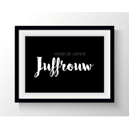 kaart leukste juffrouw