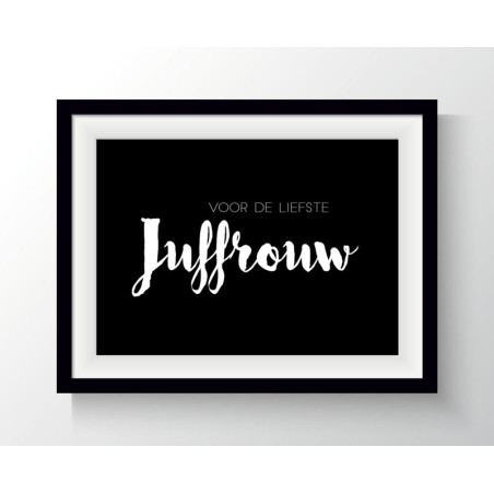 kaart leukste juffrouw