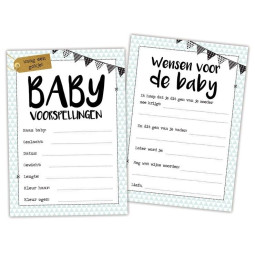 babyshower invulkaart