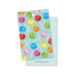kadolabel lolly patroon