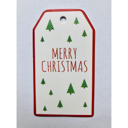 label merry christmas rechthoek