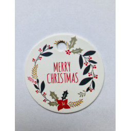 rond label merry christmas