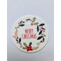 rond label merry christmas
