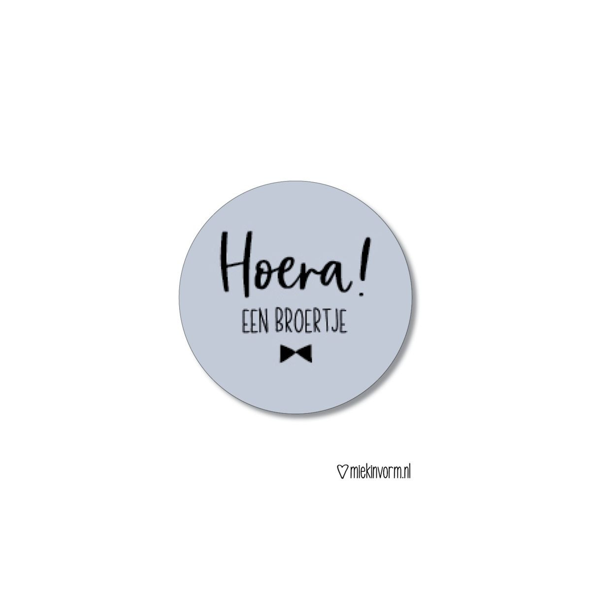 sticker broertje strik