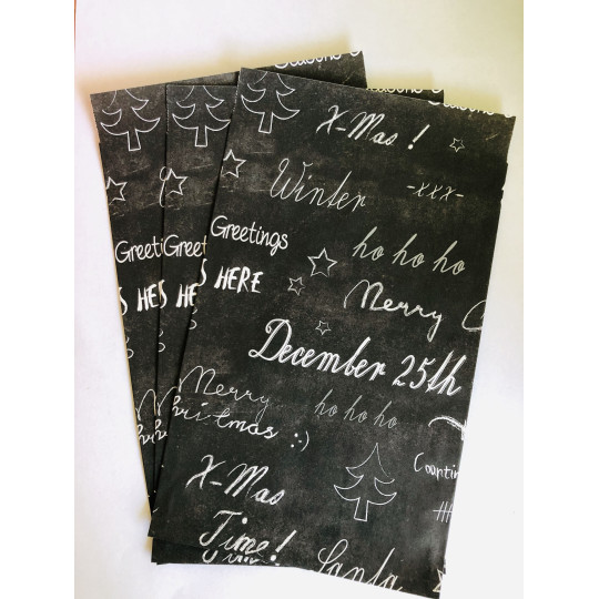 handlettering kadozakje kerst